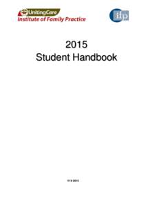 2015 Student Handbook V19 2015  TABLE OF CONTENTS