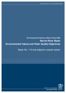 Barron River Basin Environmental Values and Water Quality Objectives
