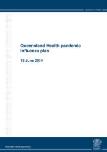 Queensland Health pandemic influenza plan