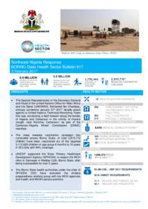 BORNO STATE GOVERNMENT  Malkohi IDP Camp in Adamawa State (Photo: WHO) Northeast Nigeria Response BORNO State Health Sector Bulletin #17