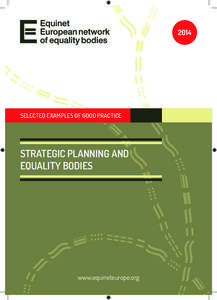 2014  Selected Examples of Good Practice Strategic Planning and Equality Bodies