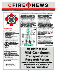 CFIRE Spring 2010 NEWS  Quarterly Newsletter