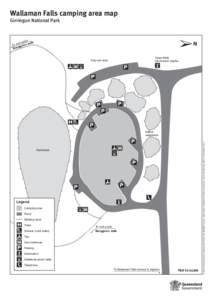 Wallaman Falls camping area map, Girringun National Park