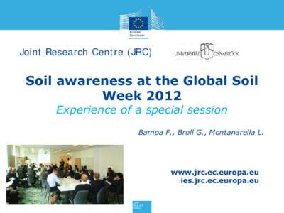 Francesca Bampa: Soil awareness at the Global Soil Week 2012 Experience of a special session