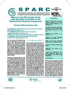 S P A R C[removed]Newsletter no33 July