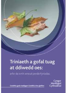 Triniaeth a gofal tuag at ddiwedd oes: arfer da wrth wneud penderfyniadau Dyletswyddau meddyg sydd wedi cofrestru gyda’r Cyngor Meddygol Cyffredinol