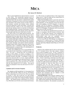 Natural resources / Crystallography / Phlogopite / Sericite / Shear / Capacitor / Phyllosilicates / Geology / Mica