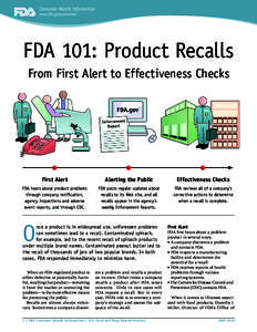 Consumer Health Information www.fda.gov/consumer FDA 101: Product Recalls From First Alert to Effectiveness Checks