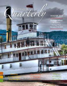 WINTERHeritage Afloat SS Sicamous Heritage Week February