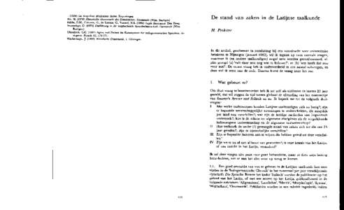 - (1926) La cinquieme d&:linaison latine. Kopenhagen. Rix. HHistorische Grammatik des Griechischen. Darmstadt (Wiss. Buchges.) Stibbe, C.M., Colonna, G., de Simone, C., Vennel, H.SLapis Satricanus. Den 