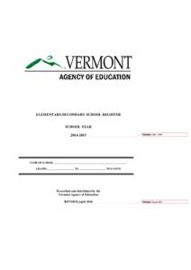 Elementary-Seconday School Register 2015