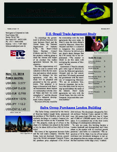Brazil Buzz! Business news and updates for opportunity seekers November[removed]Volume 3, Issue 11A