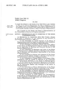 104th United States Congress / Paperwork Reduction Act / Comprehensive Methamphetamine Control Act