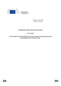 EUROPEAN COMMISSION Brussels, [removed]C[removed]final