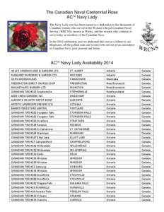 Microsoft Word - ACTM Navy Lady Availability-2014.doc