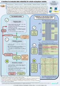 A toolbox to evaluate data reliability for whole-ecosystem models Pierre Bourdaud a,b,  Géraldine Lassalle a,b,c,*, Blanche Saint-Béat a, Sébastien Rochette d, Nathalie Niquil