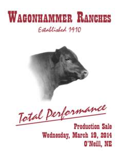Wagonhammer Ranches Established 1910 Tota  e