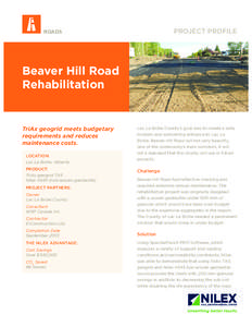 PROJECT PROFILE  ROADS Beaver Hill Road Rehabilitation