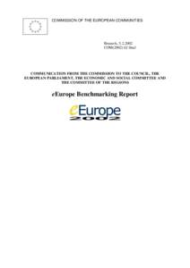 COMMISSION OF THE EUROPEAN COMMUNITIES  Brussels, [removed]COM[removed]final  COMMUNICATION FROM THE COMMISSION TO THE COUNCIL, THE