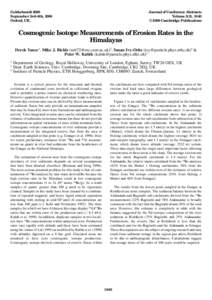 Goldschmidt 2000 September 3rd–8th, 2000 Oxford, UK. Journal of Conference Abstracts Volume 5(2), 1040