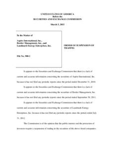 Financial economics / Investment / Finance / Securities Exchange Act / U.S. Securities and Exchange Commission / Securities and Exchange Commission / Israel Securities Authority / Mutual fund scandal / United States securities law / 73rd United States Congress / United States Securities and Exchange Commission