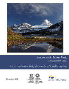 Mount Assiniboine Park  Management Plan