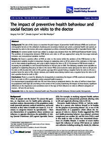 The association between continuity of care in the community and health outcomes: a population-based study