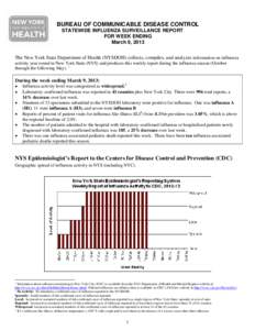 Weekly Influenza Surveillance Report