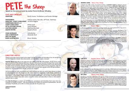 Year of birth missing / Performing arts in Australia / Sheep shearer / Sheep wool / Sydney Theatre Company