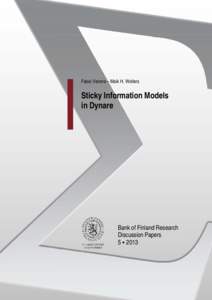 Sticky information models in Dynare