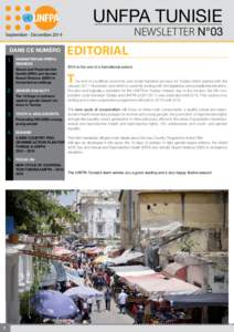 UNFPA TUNISIE  NEWSLETTER N°03 September - December 2014