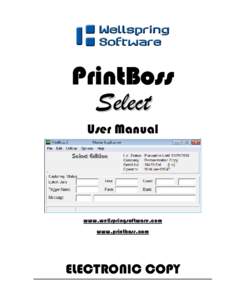 Microsoft Word - PrintBossSelect_Manual.doc