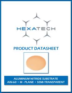 HexaTech AlN-60 Datasheet, Rev B.indd