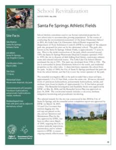 Santa Fe Springs Athletic Fields Success Story