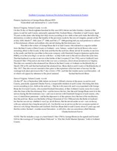 Southern Campaign American Revolution Pension Statements & Rosters Pension Application of George Blaine (Blane) R929 Transcribed and annotated by C. Leon Harris State of Virginia, Nelson County to witt. On this 26 day of