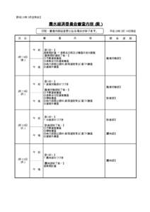 【平成３０年３月定例会】  農水経済委員会審査内容（案） 日程・審査内容は変更になる場合があります。 月