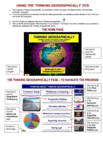 USING THE ‘THINKING GEOGRAPHICALLY’ DVD    