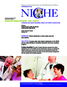 Nurses Improving Care for Healthsystem Elders nicheprogram.org Series Editor: Marie Boltz, PhD, RN Managing Editor: Scott Bugg