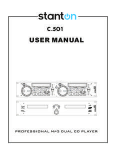 USER MANUAL  IMPORTANT TO SAFETY IMPORTANT TO SAFETY NOTE: This CD player uses the semiconductor laser. To allow you