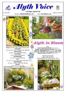 Alyth Voice 127th Edition, September 2008 Tel[removed]Minimum Circulation 1675 Email address: [removed]