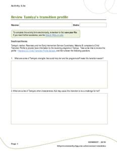 Review Tamiya’s transition profile