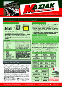 Newsletter, Issue 7 www.maziak.co.uk MAZIAK COMPRESSOR SERVICES LTD  Datalogging gives Energy Costs a Flogging!