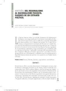 S E C C IÓN A R T Í C ULOS  Bretaña: del regionalismo al nacionalismo fascista. Razones de un extravío político.