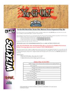 Yu-Gi-Oh! HeroClix: Series One Release Event Organized Play Kit 