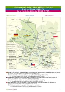 Linienverzeichnis EURO -NEISSE-Tickets Přehled linek LIBNET+ Spis linii dla biletów EURO-NYSA (Standstav)