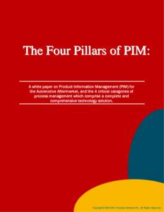The Four Pillars of Product Information Management
