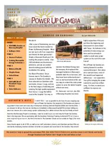 The Gambia / Midwifery / Solar power / Earth / Political geography / Alhaji Alieu Ebrima Cham Joof / Economy of the Gambia / Power Up Gambia / Africa