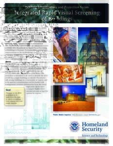Building Infrastructure and Protection Series  Integrated Rapid Visual Screening of Buildings The U.S. Department of Homeland Security (DHS) Science and Technology (S&T) Directorate’s