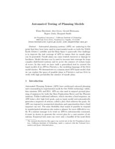 Model checkers / Promela / Computing / Model checking / SPIN model checker / Gerard J. Holzmann / Modeling language / Mars Exploration Rover / Economic model / Theoretical computer science / Notation