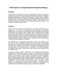 Microsoft Word - PhD Program in Computational Biology_v7.doc